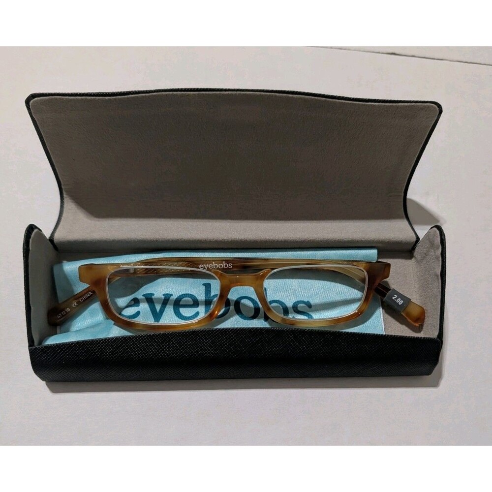 Eyebobs What Inheritance Reading Glasses 2.00 Blonde Tortoise 2277 W/ Case NEW